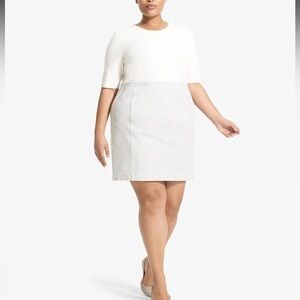 MM Lafleur Crosby Skirt -Twill Ponte :: Light Heather, New with Tags